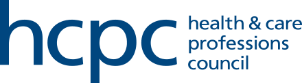 Health Professions Council Register or HCPC Health & Care Professionals Council Logo